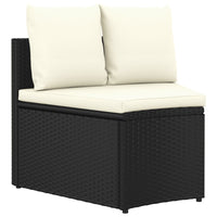 Thumbnail for 9-tlg. Garten-Sofagarnitur mit Auflagen Poly Rattan Schwarz