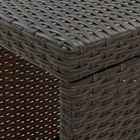 Thumbnail for 5-tlg. Gartenbar-Set mit Kissen Poly Rattan Braun