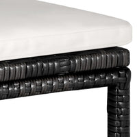 Thumbnail for 5-tlg. Gartenbar-Set mit Kissen Poly Rattan Schwarz