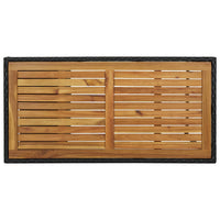 Thumbnail for 5-tlg. Gartenbar-Set mit Kissen Poly Rattan Schwarz