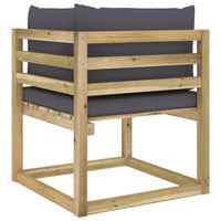 Thumbnail for Garten-Ecksofa mit Kissen Grün Imprägniertes Kiefernholz