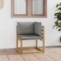 Thumbnail for Garten-Ecksofa mit Kissen Grün Imprägniertes Kiefernholz