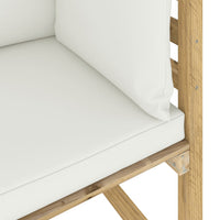 Thumbnail for Garten-Ecksofa mit Kissen Grün Imprägniertes Kiefernholz