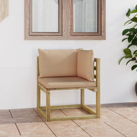 Thumbnail for Garten-Ecksofa mit Kissen Grün Imprägniertes Kiefernholz