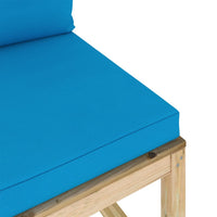 Thumbnail for Garten-Mittelsofa mit Kissen Grün Imprägniertes Kiefernholz