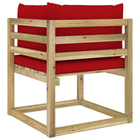 Thumbnail for Garten-Ecksofa mit Kissen Grün Imprägniertes Kiefernholz