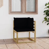 Thumbnail for Garten-Ecksofa mit Kissen Grün Imprägniertes Kiefernholz