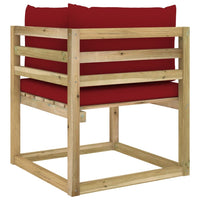 Thumbnail for Garten-Ecksofa mit Kissen Grün Imprägniertes Kiefernholz