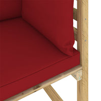 Thumbnail for Garten-Ecksofa mit Kissen Grün Imprägniertes Kiefernholz