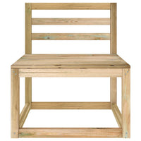 Thumbnail for Garten-Palettensofa Mittelstück Grün Imprägniertes Kiefernholz