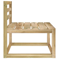 Thumbnail for Garten-Palettensofa Mittelstück Grün Imprägniertes Kiefernholz