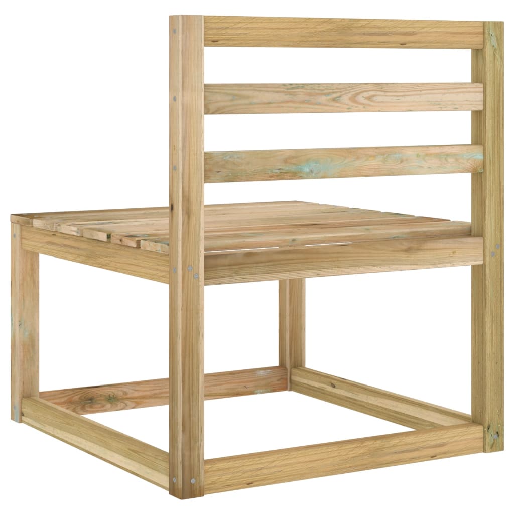Garten-Palettensofa Mittelstück Grün Imprägniertes Kiefernholz