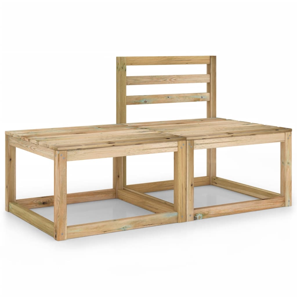 2-tlg. Garten-Lounge-Set Grün Imprägniertes Kiefernholz