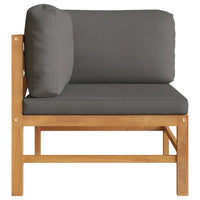 Thumbnail for 2-tlg. Garten-Lounge-Set mit Kissen Auflagen Teakholz