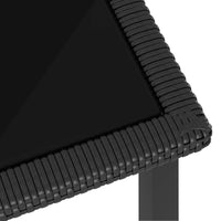 Thumbnail for 5-tlg. Garten-Essgruppe Poly Rattan Schwarz