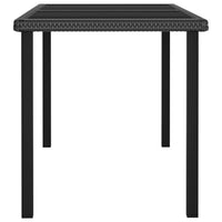 Thumbnail for 7-tlg. Garten-Essgruppe Poly Rattan Schwarz