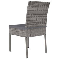 Thumbnail for 5-tlg. Garten-Essgruppe Poly Rattan Grau