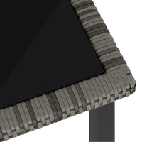 Thumbnail for 7-tlg. Garten-Essgruppe Poly Rattan Grau
