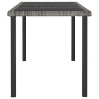 Thumbnail for 9-tlg. Garten-Essgruppe Poly Rattan Grau