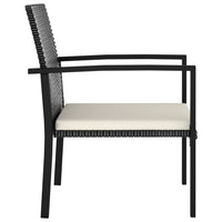 Thumbnail for 7-tlg. Garten-Essgruppe Poly Rattan Schwarz