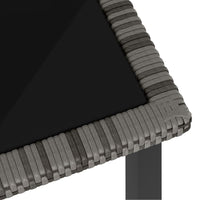 Thumbnail for 7-tlg. Garten-Essgruppe Poly Rattan Grau