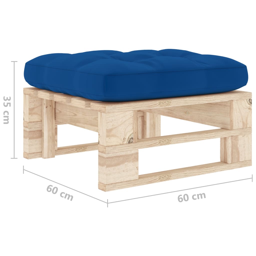 Garten-Paletten-Hocker Imprägniertes Kiefernholz