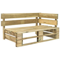 Thumbnail for Garten-Paletten-Ecksofa Grün Imprägniertes Kiefernholz