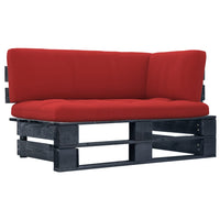 Thumbnail for Garten-Paletten-Ecksofa Schwarz Imprägniertes Kiefernholz