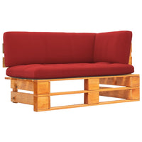Thumbnail for Garten-Paletten-Ecksofa Honigbraun Imprägniertes Kiefernholz
