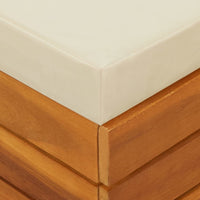 Thumbnail for Gartentisch und Hocker mit Kissen Massivholz Akazie