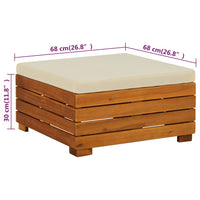 Thumbnail for Gartentisch und Hocker mit Kissen Massivholz Akazie