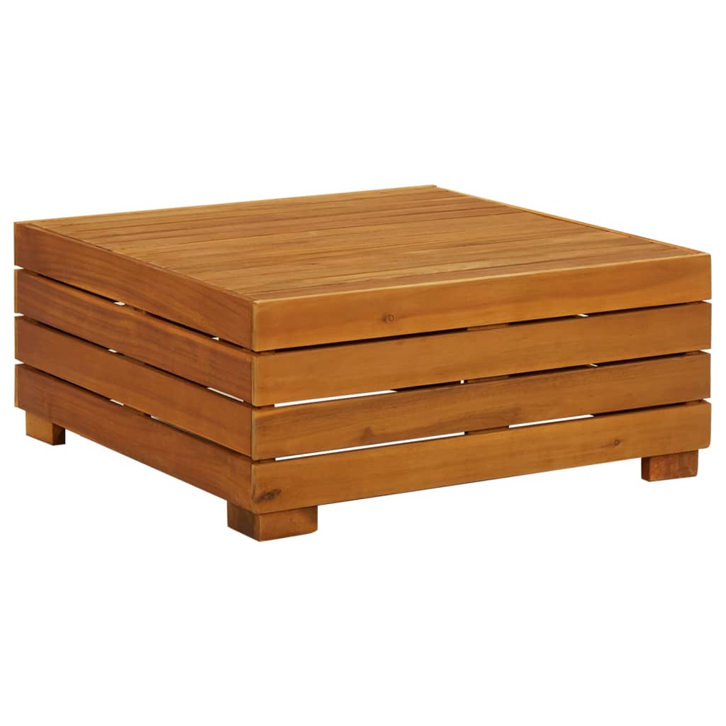 Gartentisch und Hocker mit Kissen Massivholz Akazie