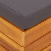 Thumbnail for Gartentisch und Hocker mit Kissen Massivholz Akazie