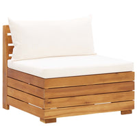 Thumbnail for 2-tlg. Garten-Lounge-Set mit Kissen Massivholz Akazie