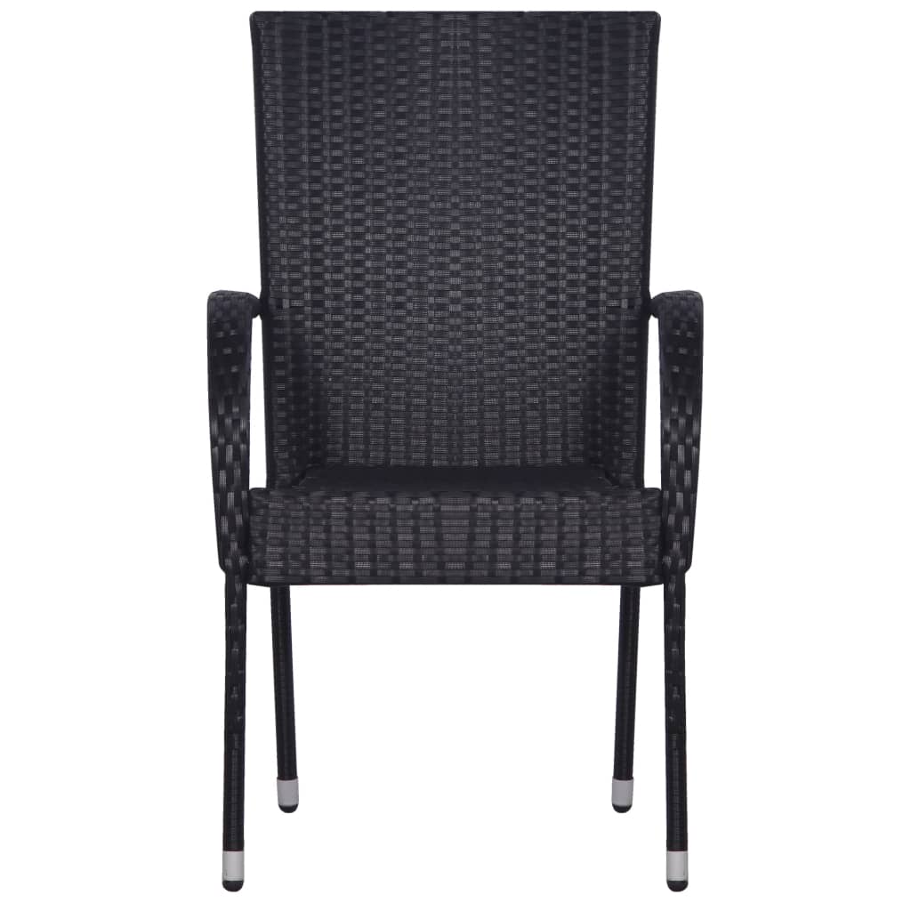 5-tlg. Garten-Essgruppe Schwarz