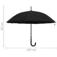 Thumbnail for Regenschirm Automatisch Schwarz 105cm