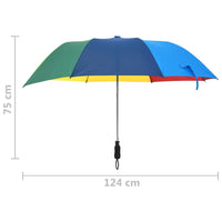 Thumbnail for Faltbarer Regenschirm Automatisch Mehrfarbig 124 cm
