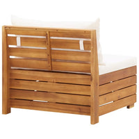 Thumbnail for 2-Sitzer-Gartensofa mit Kissen Massivholz Akazie