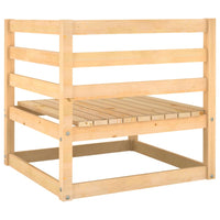 Thumbnail for Garten-Ecksofa mit Grauen Kissen Massivholz Kiefer