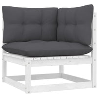 Thumbnail for Garten-Ecksofa mit Kissen Massivholz Kiefer
