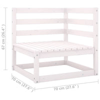 Thumbnail for Garten-Ecksofa mit Kissen Massivholz Kiefer