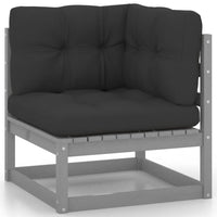Thumbnail for Garten-Ecksofa mit Kissen Massivholz Kiefer