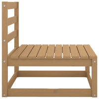 Thumbnail for Garten-Mittelsofa mit Creme Kissen Massivholz Kiefer