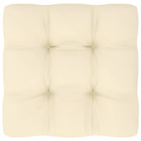 Thumbnail for Garten-Mittelsofa mit Creme Kissen Massivholz Kiefer