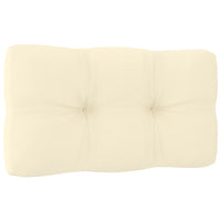 Thumbnail for Garten-Mittelsofa mit Creme Kissen Massivholz Kiefer