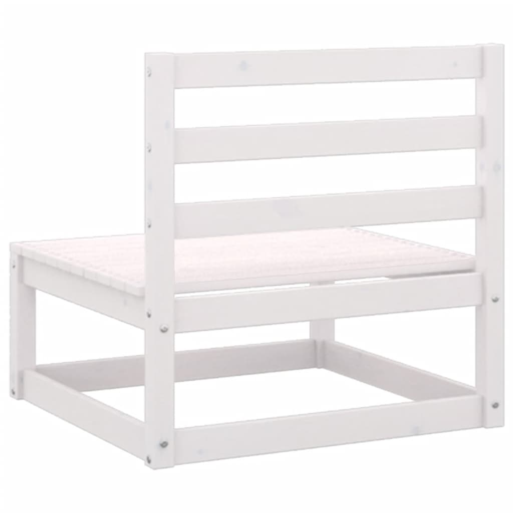 Garten-Mittelsofas mit Anthrazit Kissen 2 Stk Massivholz Kiefer