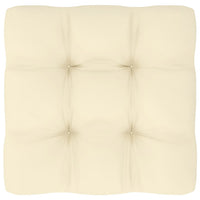 Thumbnail for Garten-Mittelsofas mit Creme Kissen 2 Stk. Massivholz Kiefer