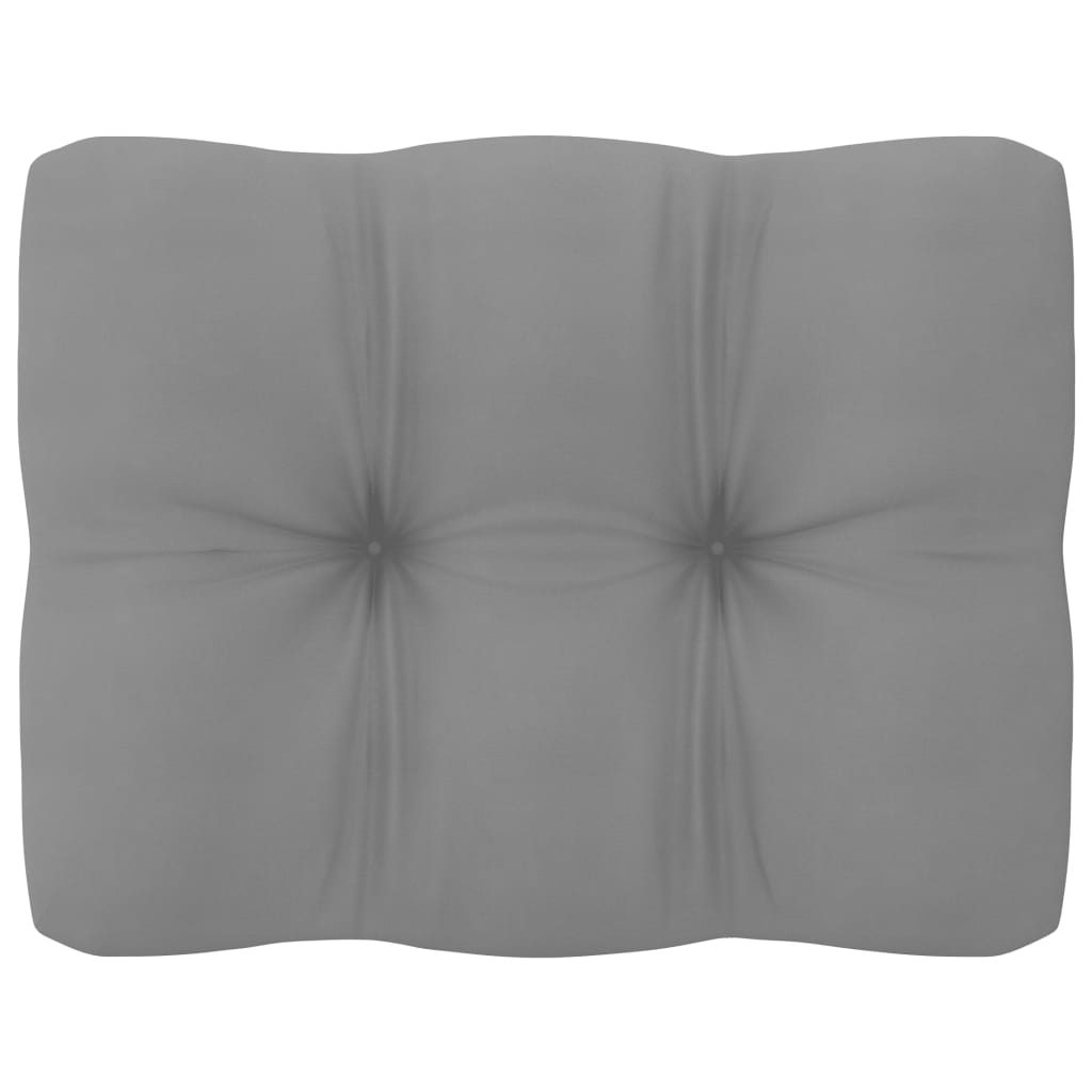 2-tlg. Garten-Lounge-Set mit Kissen Kiefer Massivholz