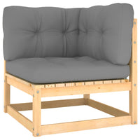 Thumbnail for 2-tlg. Garten-Lounge-Set mit Kissen Kiefer Massivholz