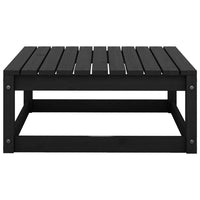 Thumbnail for 2-tlg. Garten-Lounge-Set mit Kissen Schwarz Kiefer Massivholz